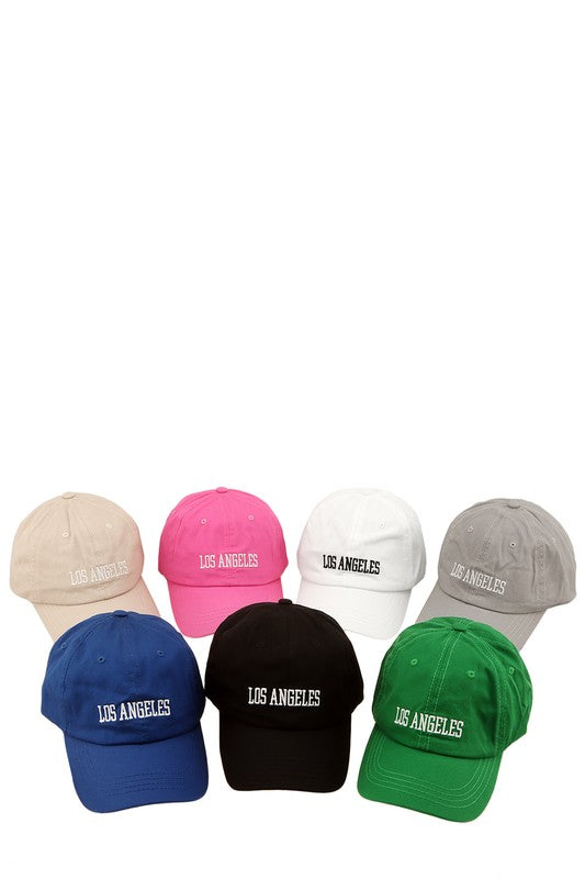 LOS ANGELES Embroidery Cotton Cap