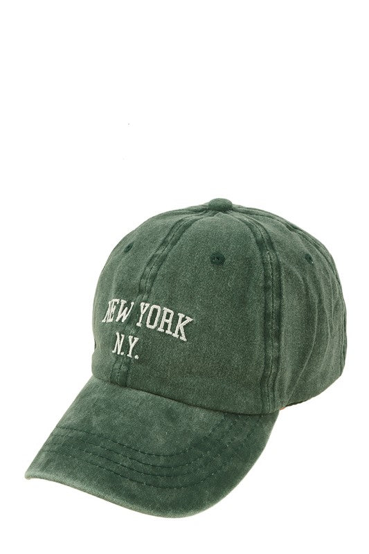 NEW YORK Embroidery Pigment Cap