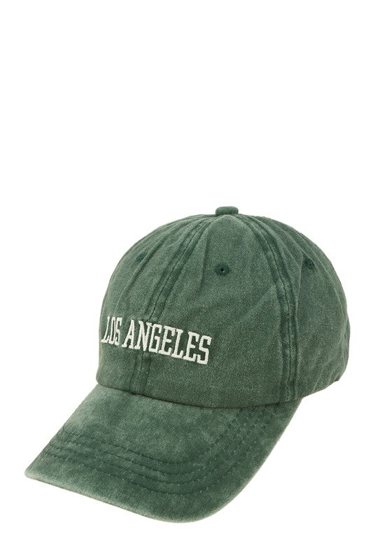 LOS ANGELES Embroidery Pigment Cap