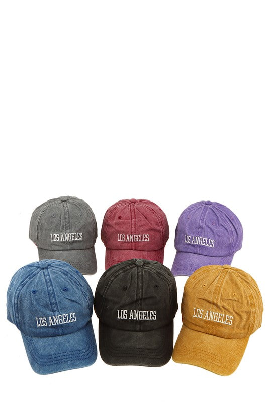 LOS ANGELES Embroidery Pigment Cap