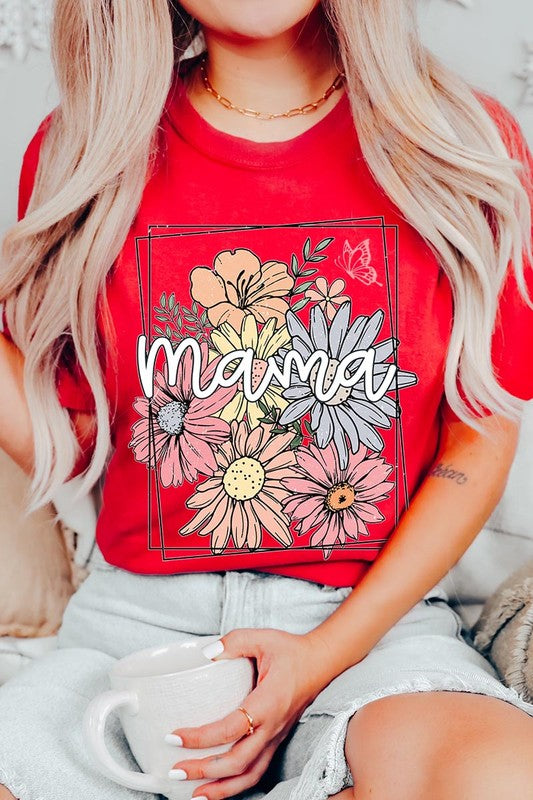 Mama Flower Mothers Day Graphic T Shirts