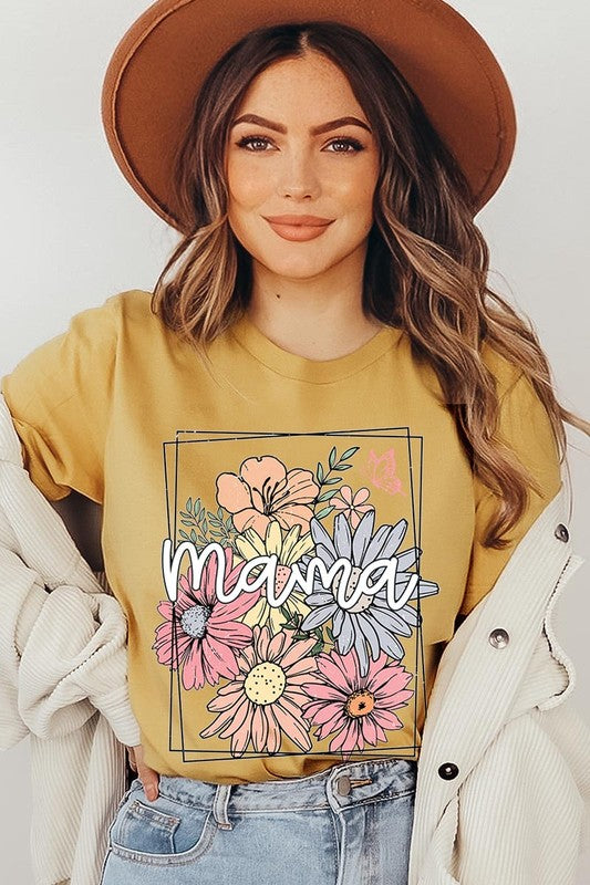 Mama Flower Mothers Day Graphic T Shirts