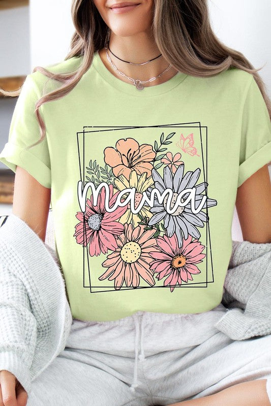 Mama Flower Mothers Day Graphic T Shirts