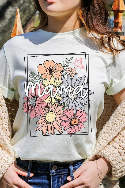 Mama Flower Mothers Day Graphic T Shirts