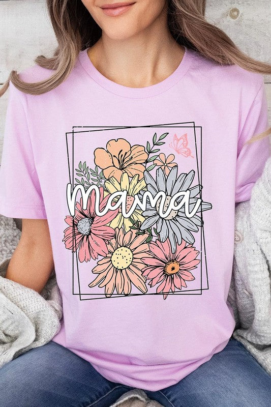 Mama Flower Mothers Day Graphic T Shirts