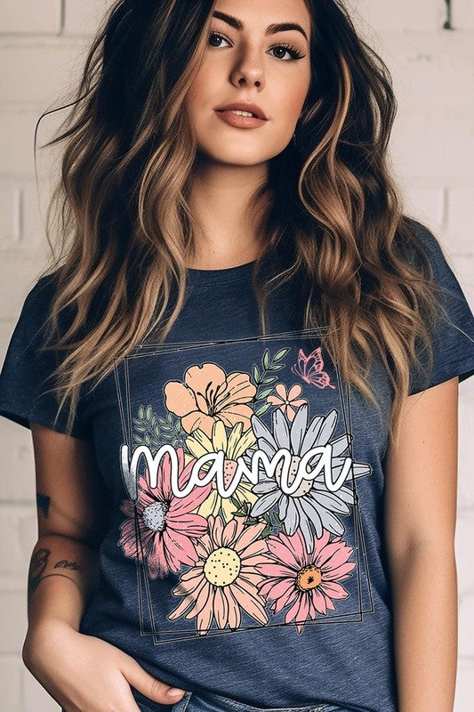 Mama Flower Mothers Day Graphic T Shirts