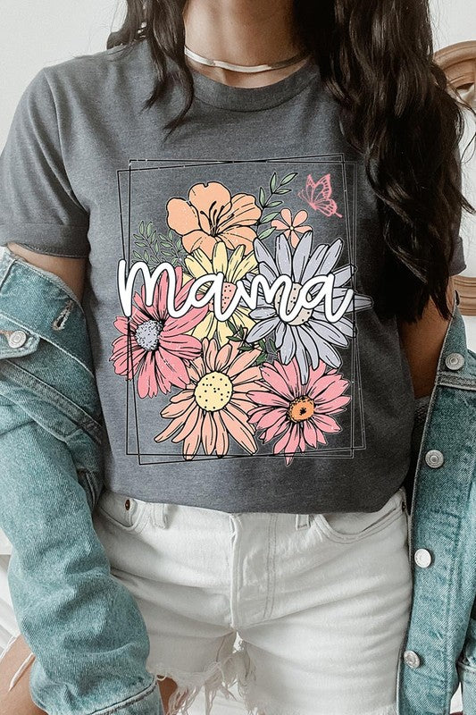 Mama Flower Mothers Day Graphic T Shirts