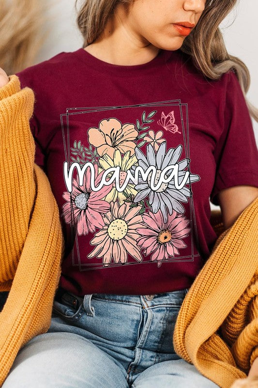 Mama Flower Mothers Day Graphic T Shirts