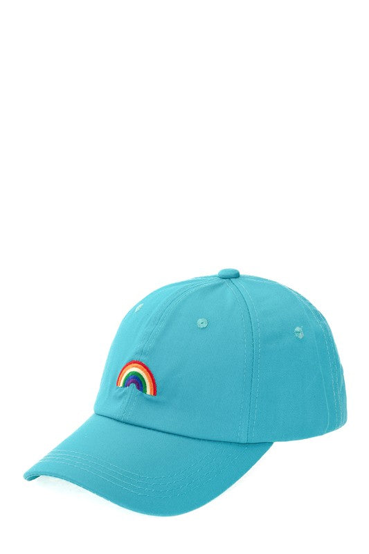 Rainbow Embroidery Cotton Baseball