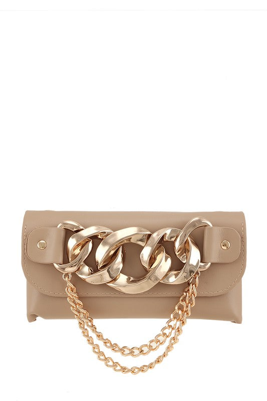 Chain Accent Crossbody Bag