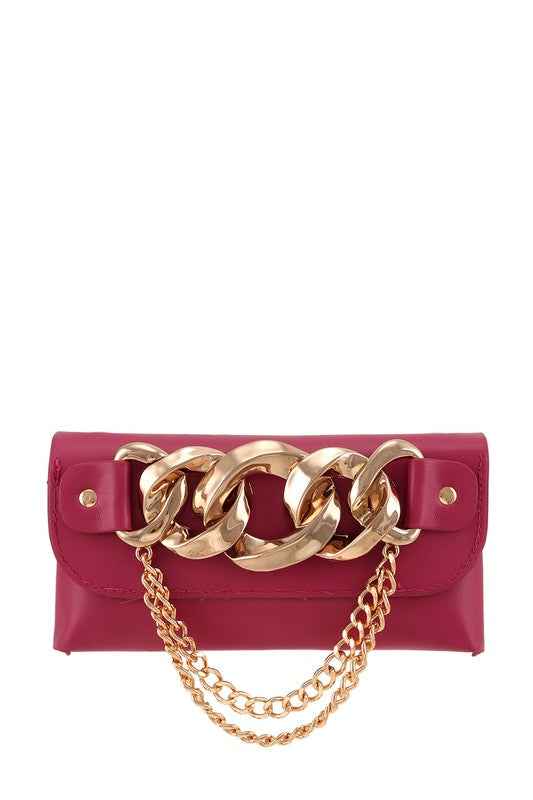 Chain Accent Crossbody Bag