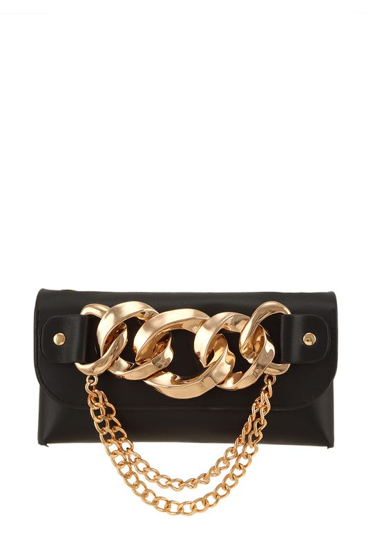 Chain Accent Crossbody Bag