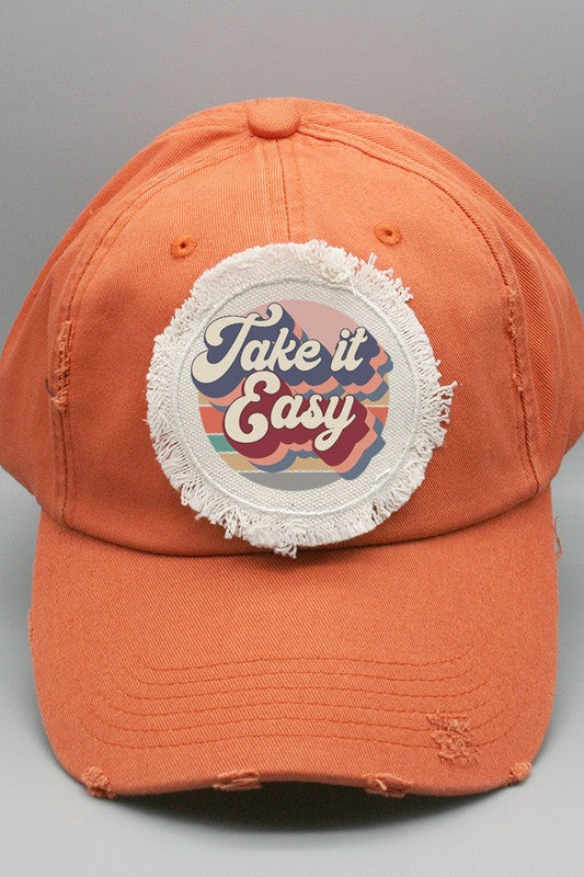 Fun Gifts Take it Easy Patch Hat