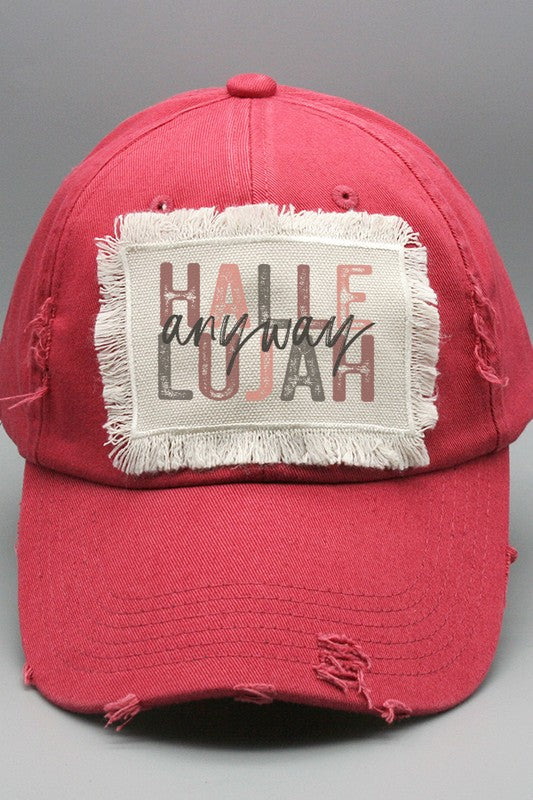 Religious Gifts Hallelujah Anyways Patch Hat