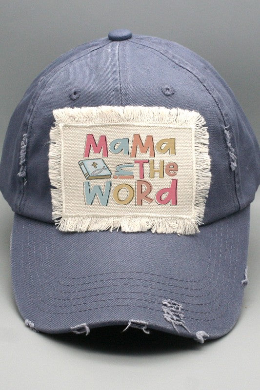 Mom Gifts Mama in the Word Religious Patch Hat