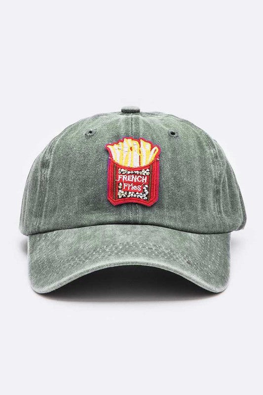 Iconic French Fries Crystal Patch Canvas Cap