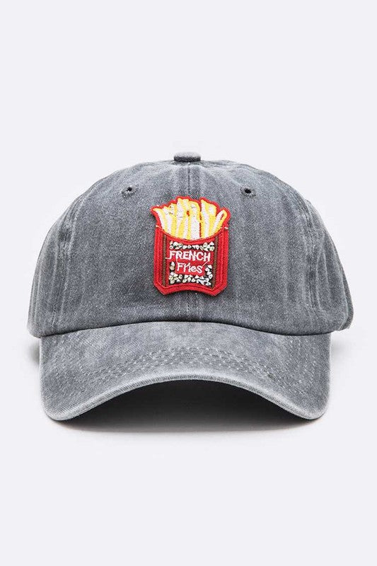 Iconic French Fries Crystal Patch Canvas Cap