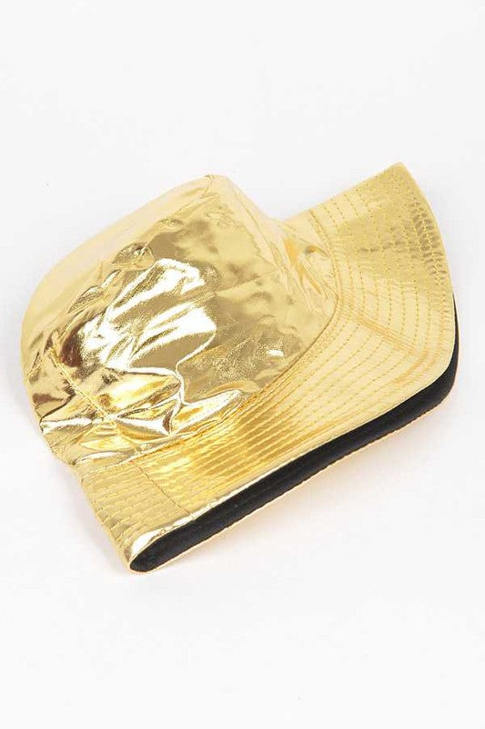 Metallic Shiny Bucket Hat