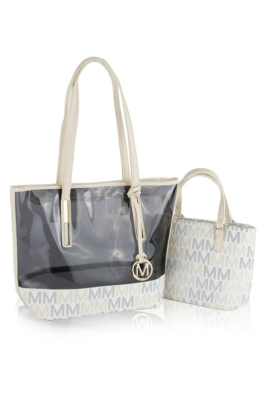 MKF Collection Tayla 2 PC Tote & Mini Bag by Mia K