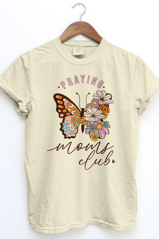 Praying Moms Club, Retro Vintage Garment Dye Tee