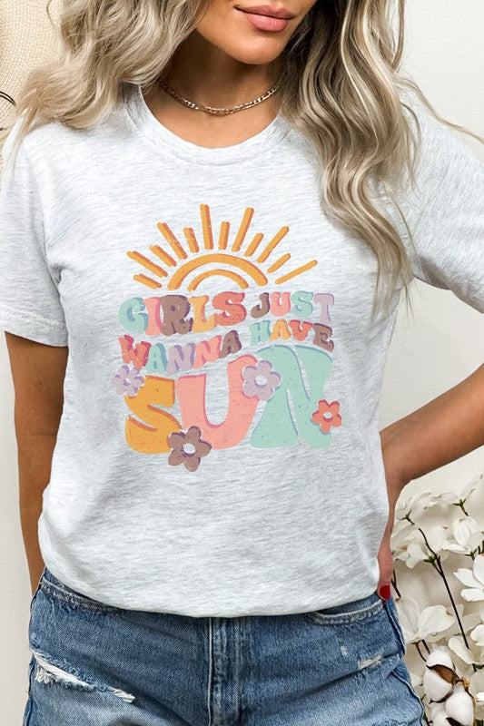 Girls Just Wanna Have Sun Summer Graphic Tee