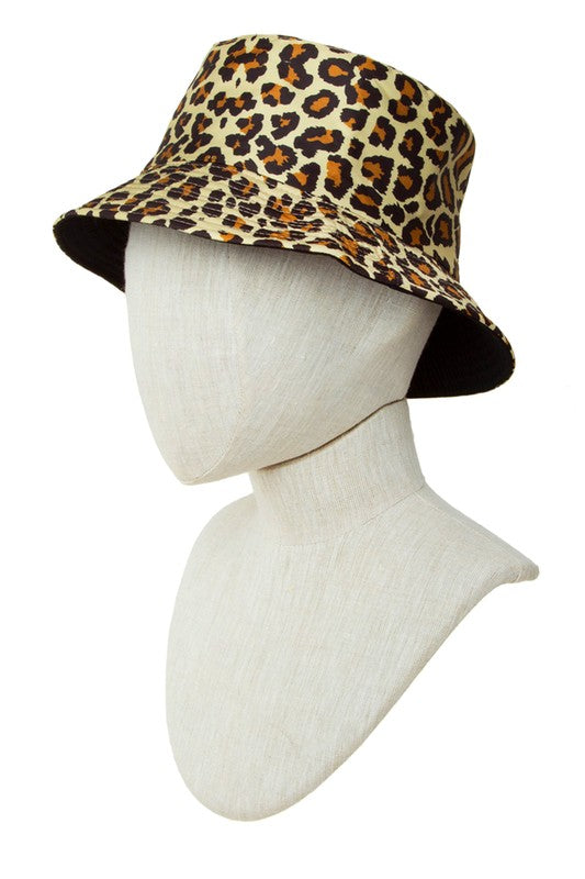 Leopard Print Bucket Hat