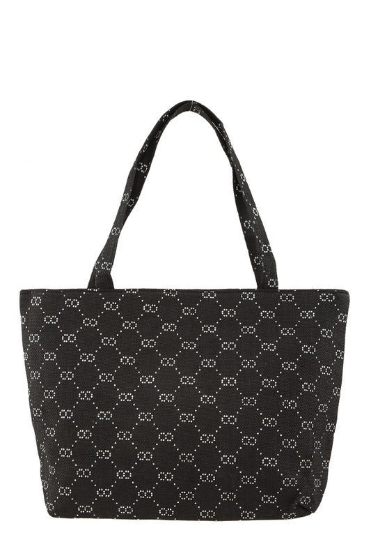 Double O Print Tote Bag