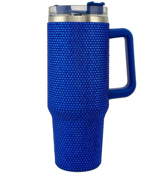 Rhinestone 40oz Tumbler with Handle