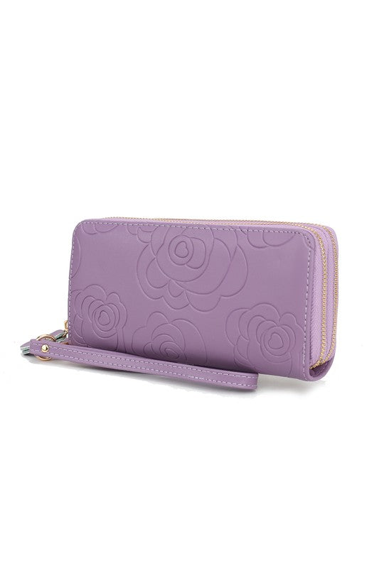 MKF Ellie Genuine Leather Flower Wallet by Mia K