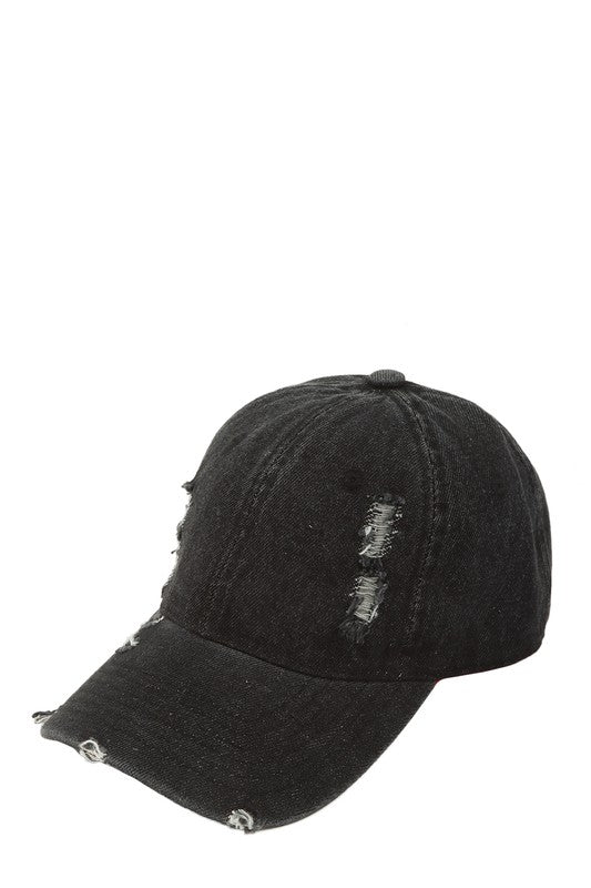 Acid Wash Distressed BaseBall Cap