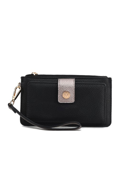 MKF Olympe Vegan Leather Wristlet Wallet by Mia K