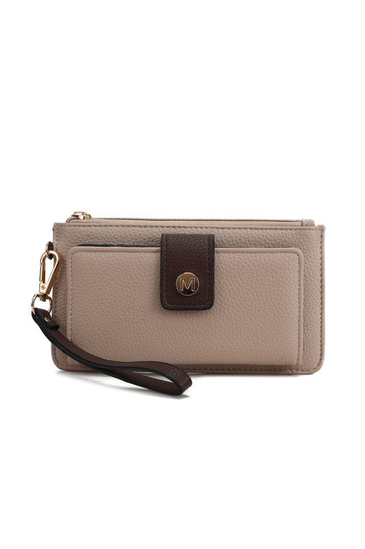 MKF Olympe Vegan Leather Wristlet Wallet by Mia K