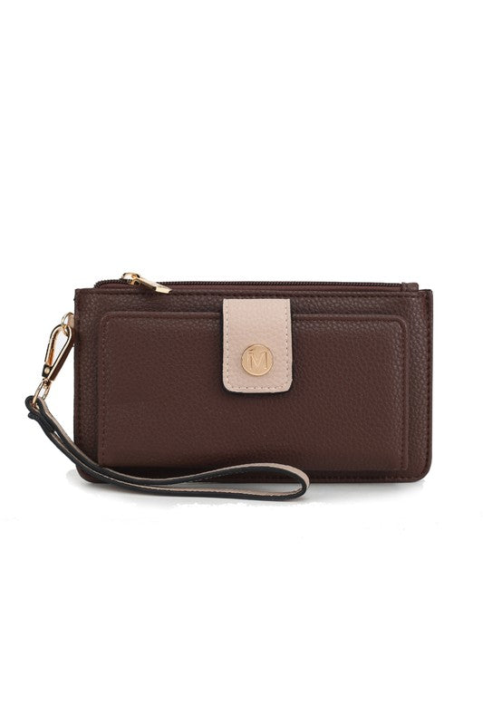 MKF Olympe Vegan Leather Wristlet Wallet by Mia K