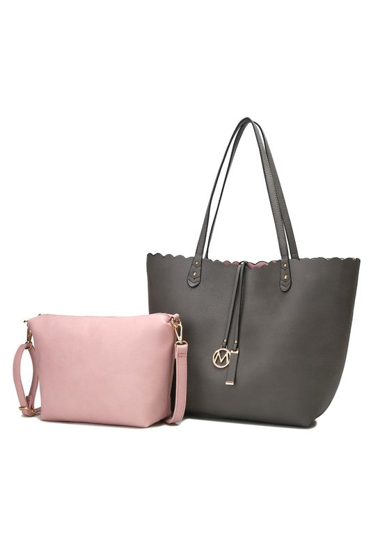 MKF Reversible Shopper Tote & Crossbody by Mia K