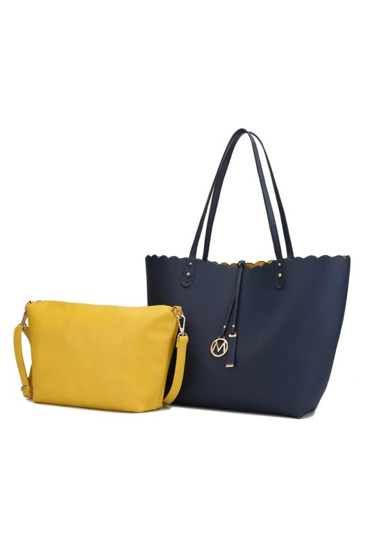 MKF Reversible Shopper Tote & Crossbody by Mia K