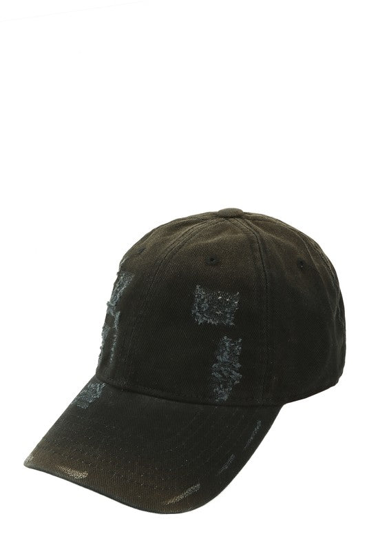 Distressed Washed Baseball Cap