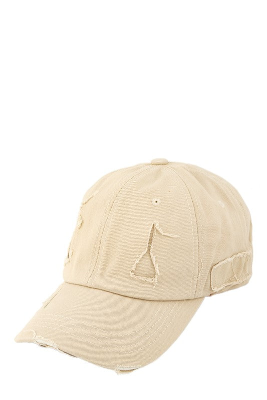 Distressed Mineral Wash Baseball Cap