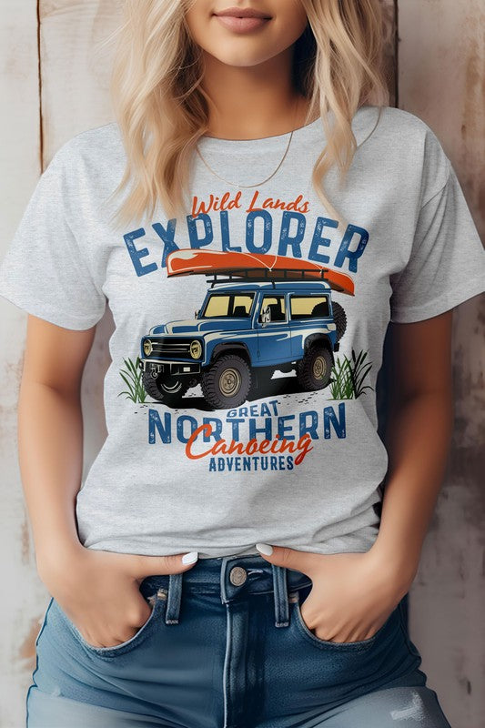 Wild Lands Explorer, Adventure Graphic Tee