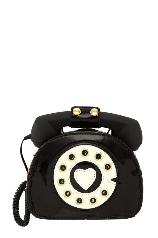 Telephone Shaped Purse Shoulder Crossbody Bag