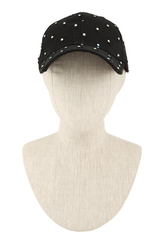 Rhinestone Wash Baseball Cap