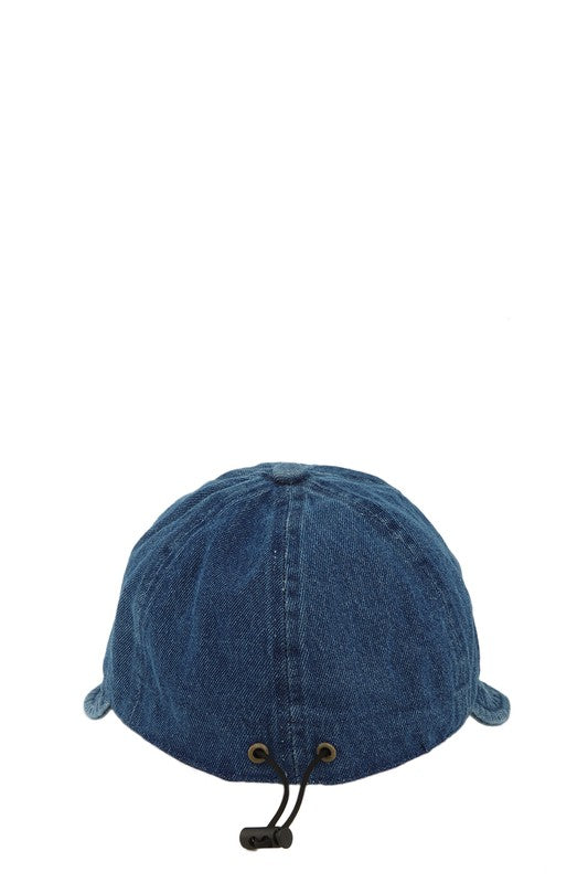 Denim Bucket with Rubber band Hat