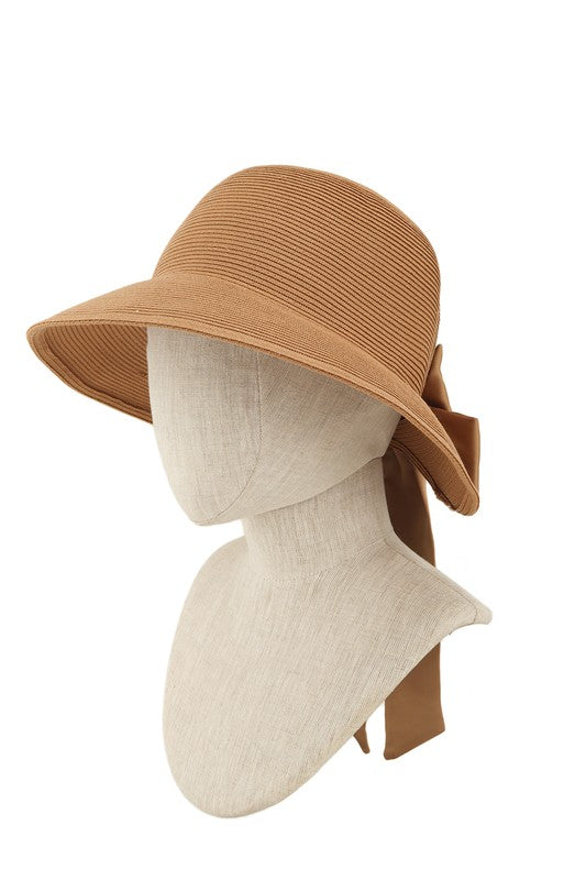 Big Size Straw Back Ribbon Panama Sun Hat