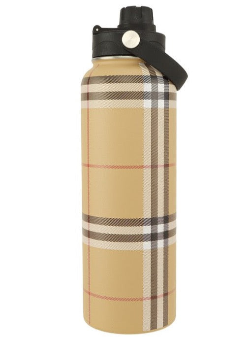 Plaid Pattern 40oz Stainless Steel Thermos Bottle Tumbler