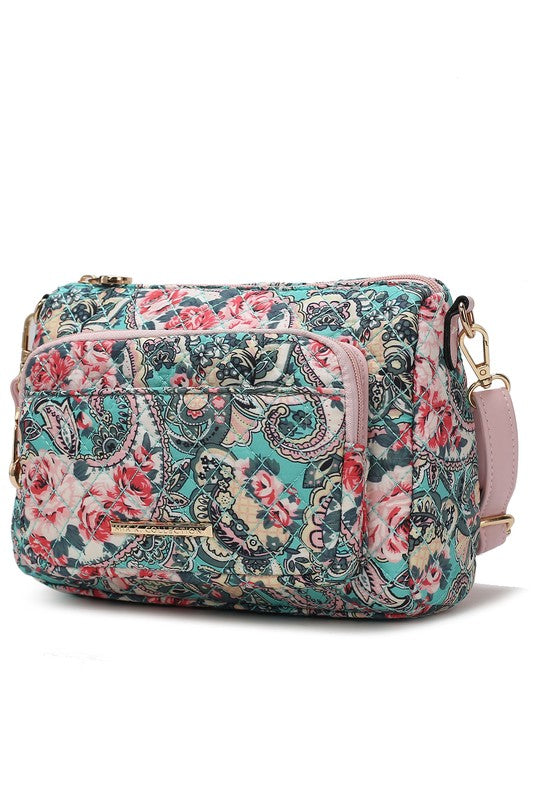 MKF Collection Rosalie Botanical Pattern Crossbody