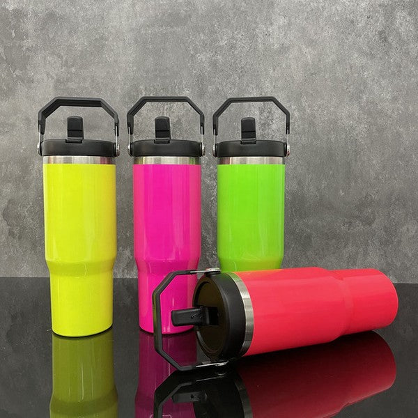 30oz Neon Tumbler with Handle