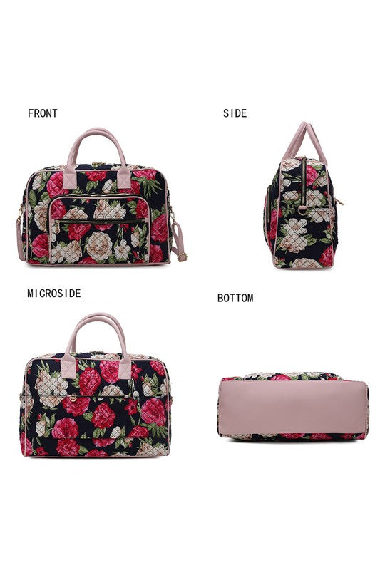 MKF Collection Jayla Botanical Pattern Duffle Bag