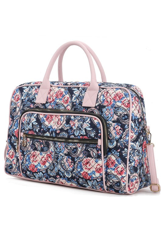 MKF Collection Jayla Botanical Pattern Duffle Bag