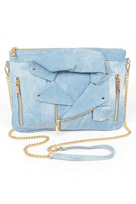 Iconic Denim Jacket Convertible Clutch