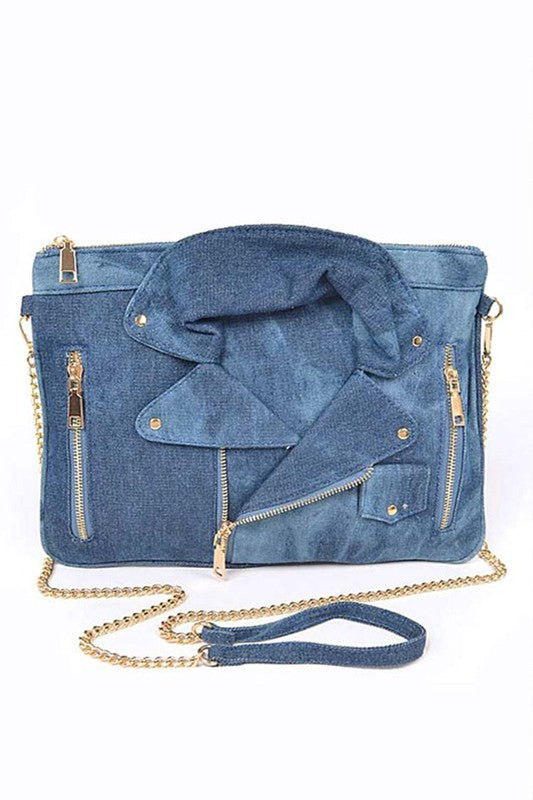 Iconic Denim Jacket Convertible Clutch