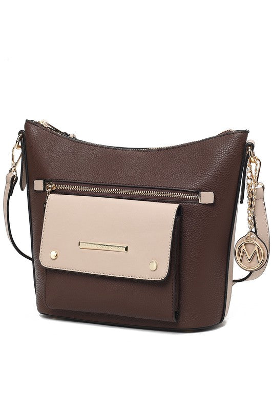 MKF Collection Serenity Color Block Crossbody Bag